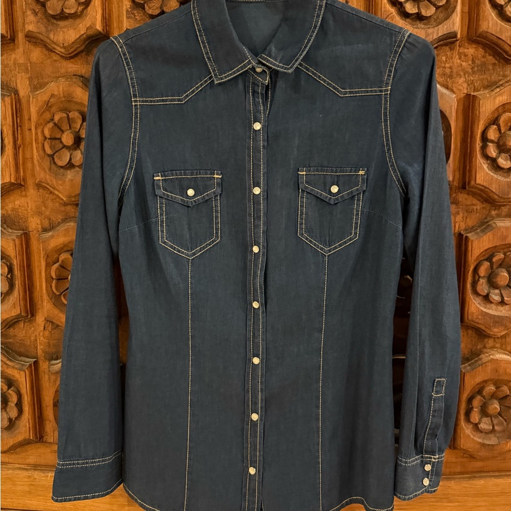 Daniel Rainn Navy Button-Up Shirt